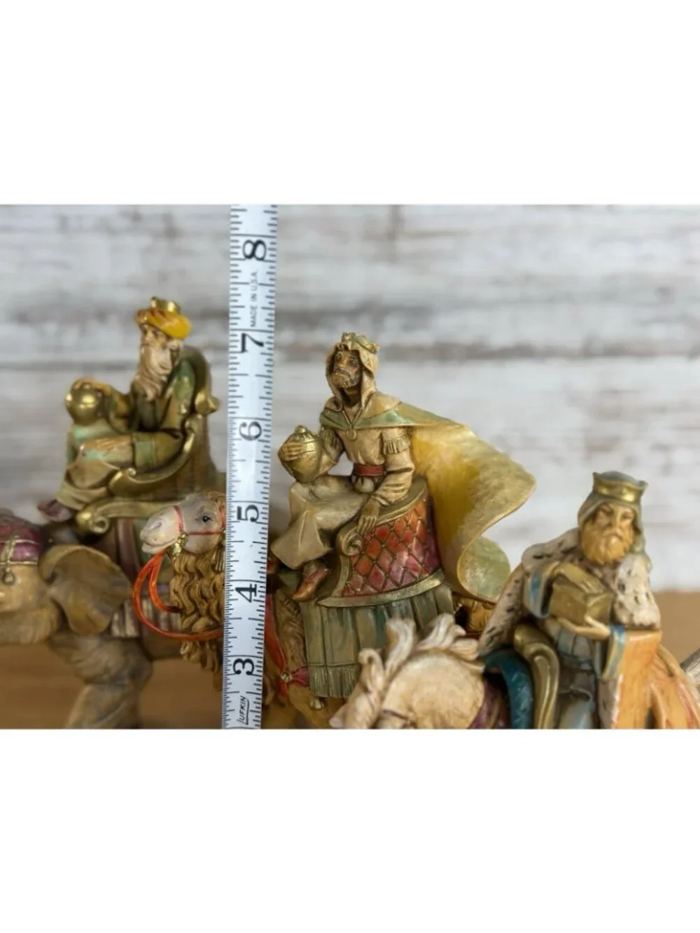 Fontanini 1992 THREE WISEMEN ON HORSE, ELEPHANT, CAMEL Nativity 5” Scale